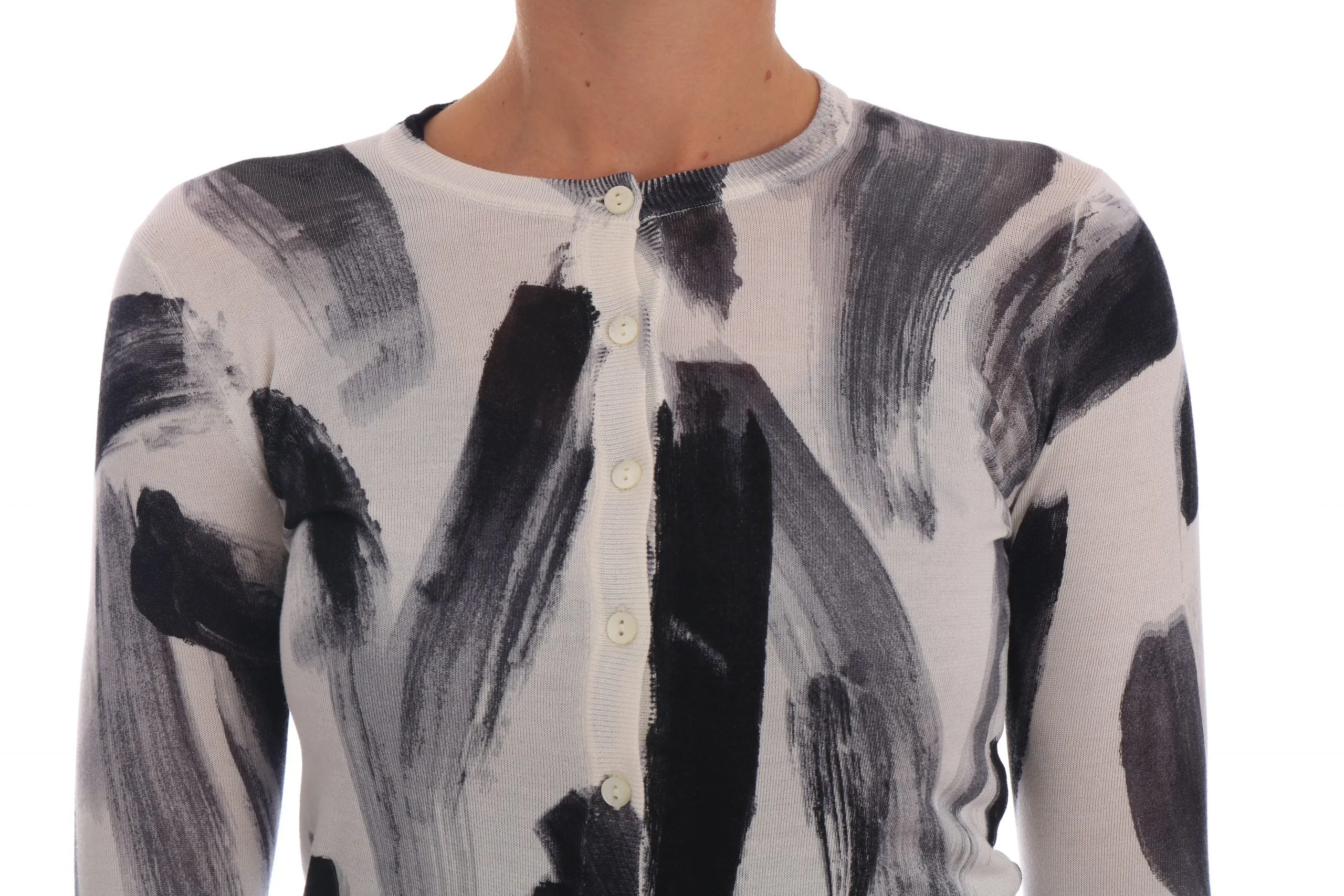 Elegant Silk Stroke-Pattern Sweater sold by Louxly product image thumbnail 3