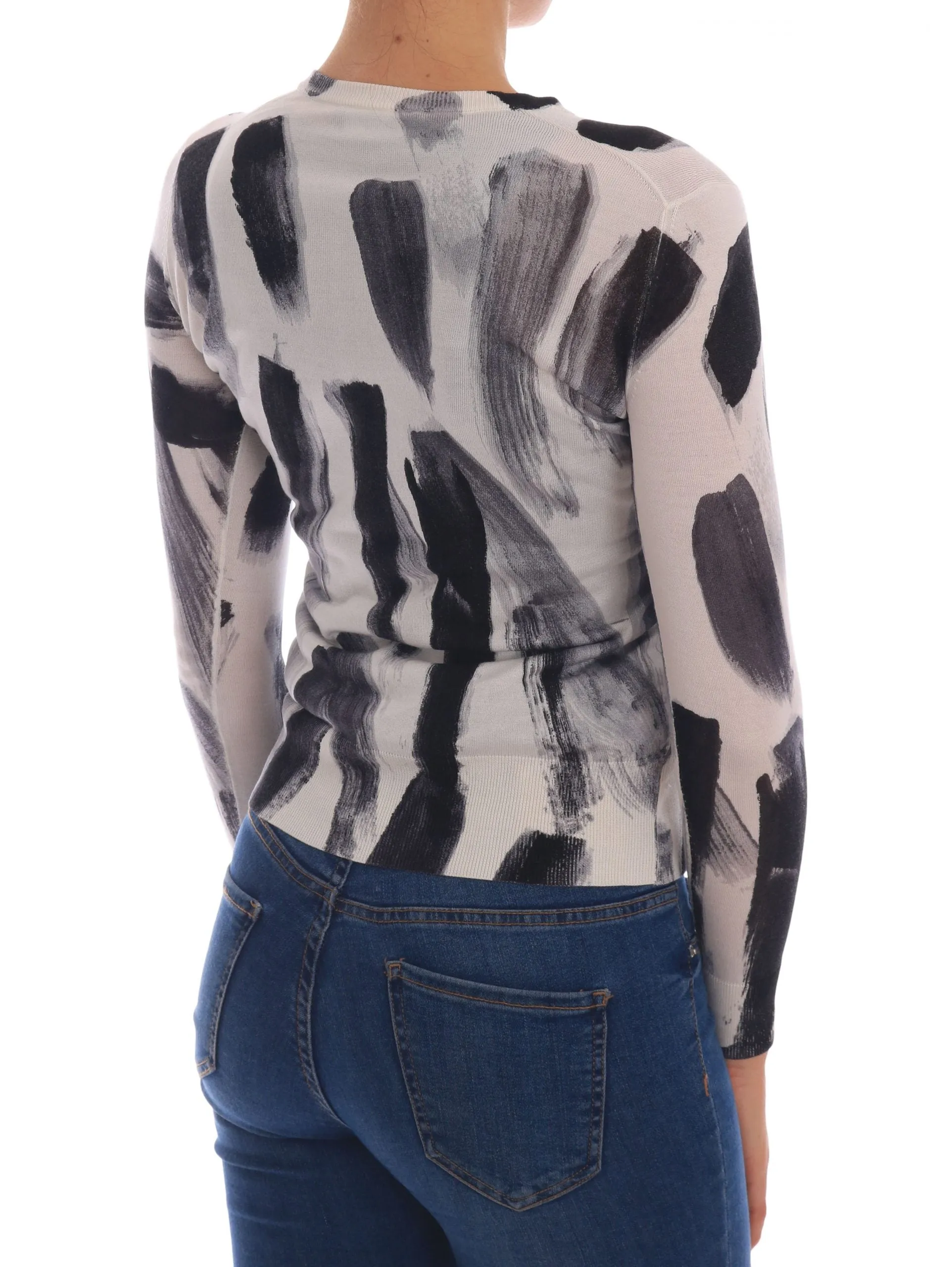 Elegant Silk Stroke-Pattern Sweater sold by Louxly product image thumbnail 2