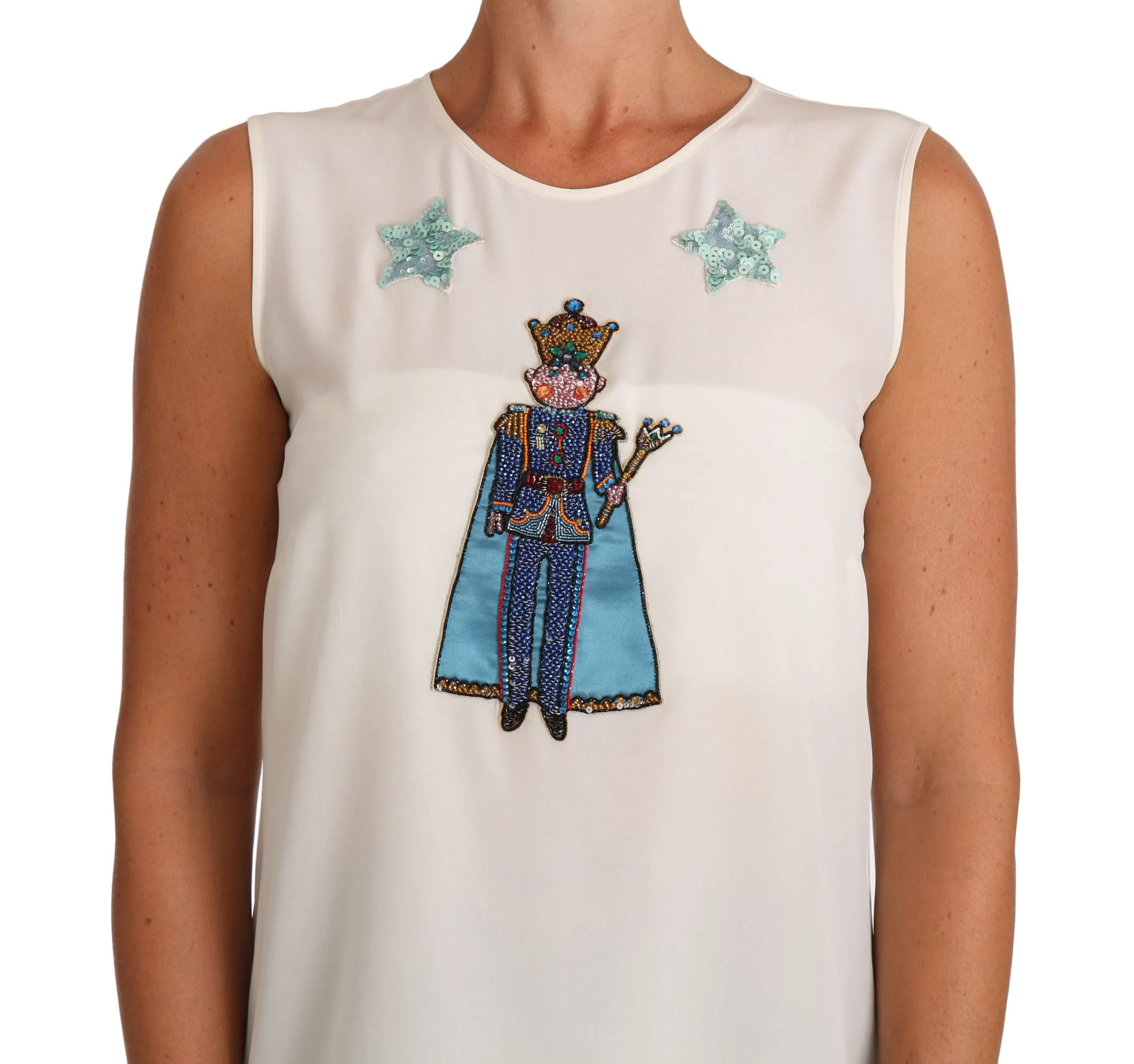 Enchanted Sequined Silk Sleeveless Top sold by Louxly product image thumbnail 3