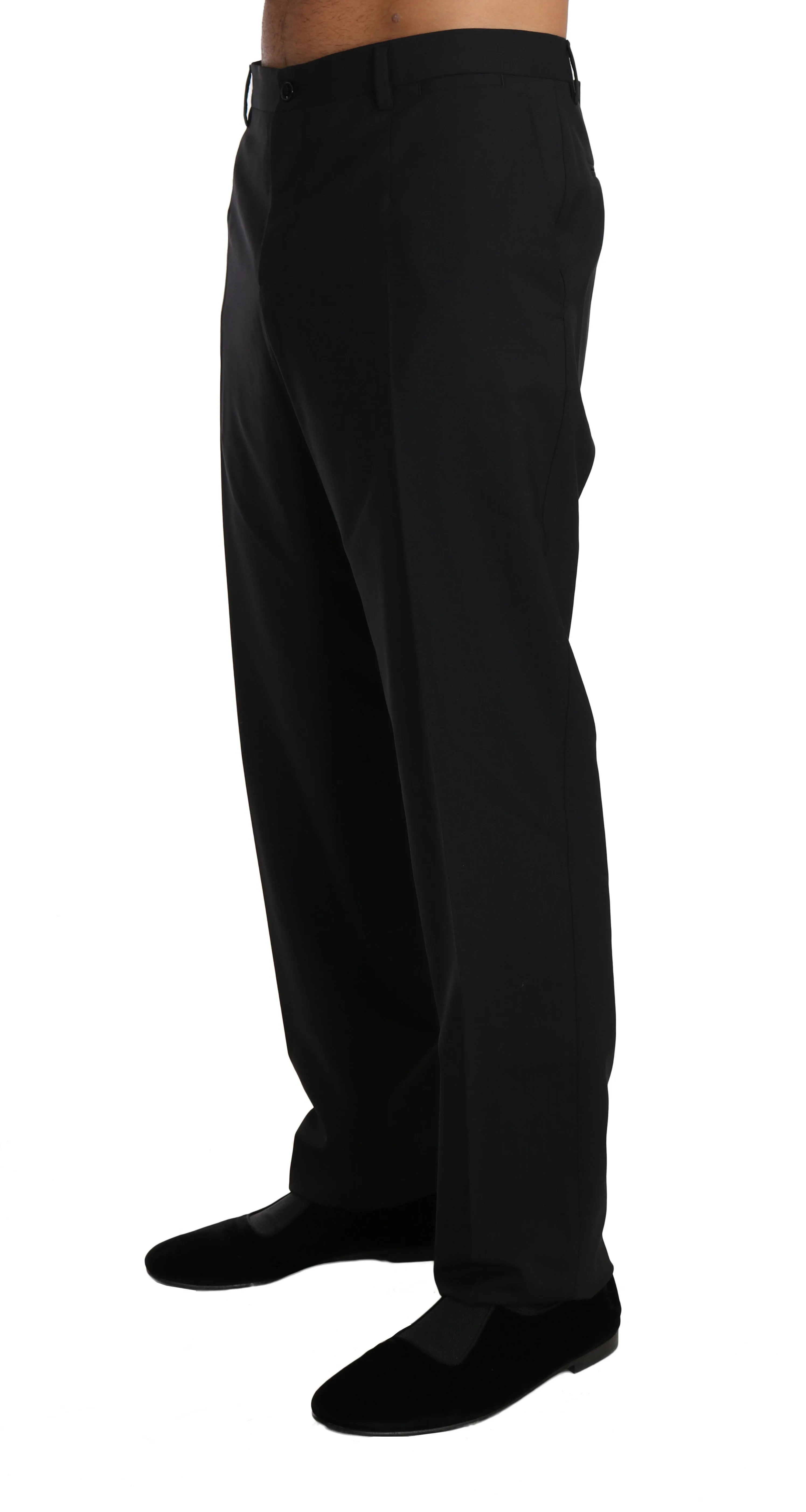 Elegant Black Wool Dress Pants sold by Louxly product image thumbnail 2