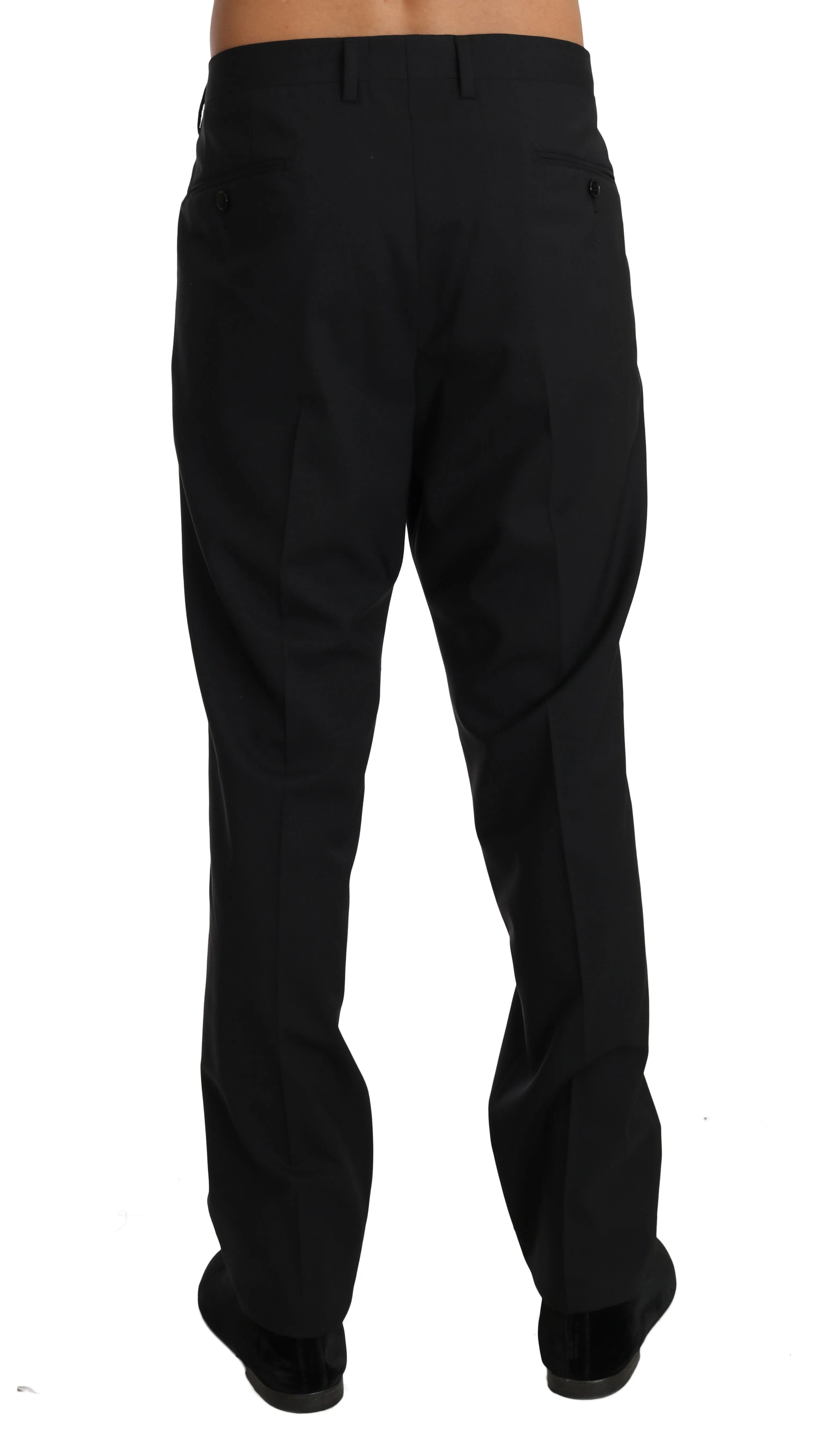 Elegant Black Wool Dress Pants sold by Louxly product image thumbnail 3
