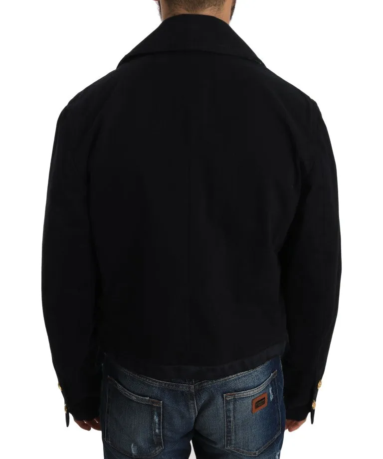 Elegant Dark Blue Trench Coat Jacket sold by Louxly product image thumbnail 3