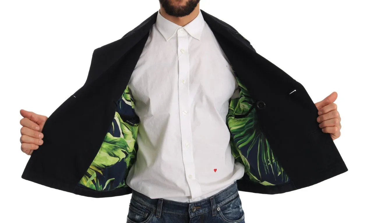 Elegant Dark Blue Trench Coat Jacket sold by Louxly product image thumbnail 4