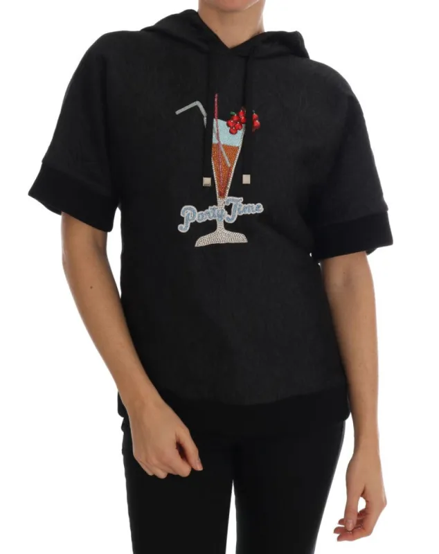 Enchanted Brocade Crystal Hooded Sweater sold by Louxly