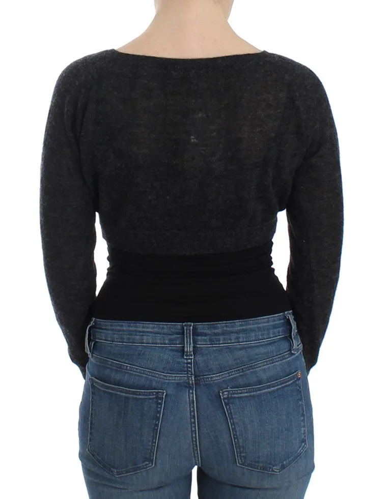Chic Cropped Alpaca Wool Sweater sold by Louxly product image thumbnail 3