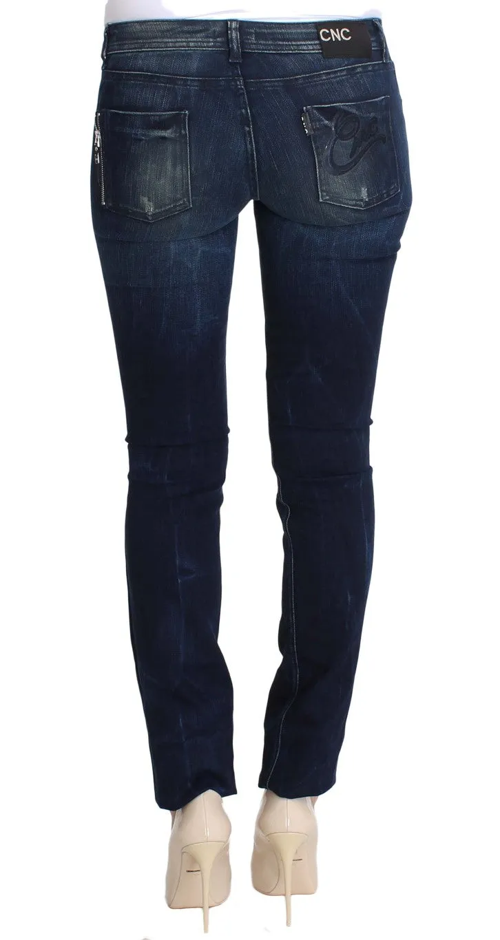 Chic Slim Fit Skinny Blue Jeans sold by Louxly product image thumbnail 3