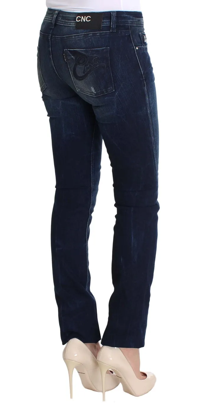 Chic Slim Fit Skinny Blue Jeans sold by Louxly product image thumbnail 4