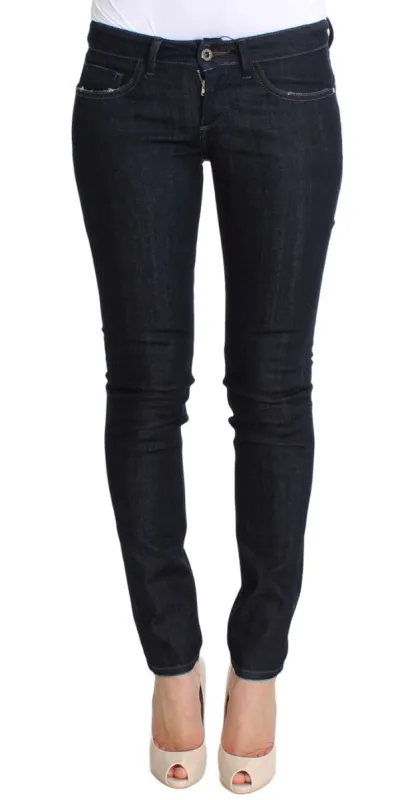 Chic Slim Fit Skinny Blue Jeans sold by Louxly