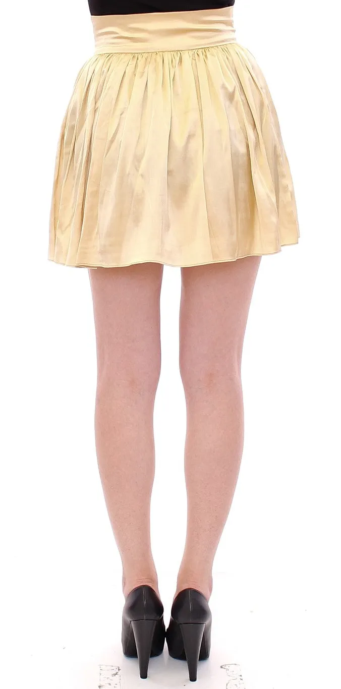 Chic Beige Floral Embroidered Mini Skirt sold by Louxly product image thumbnail 3