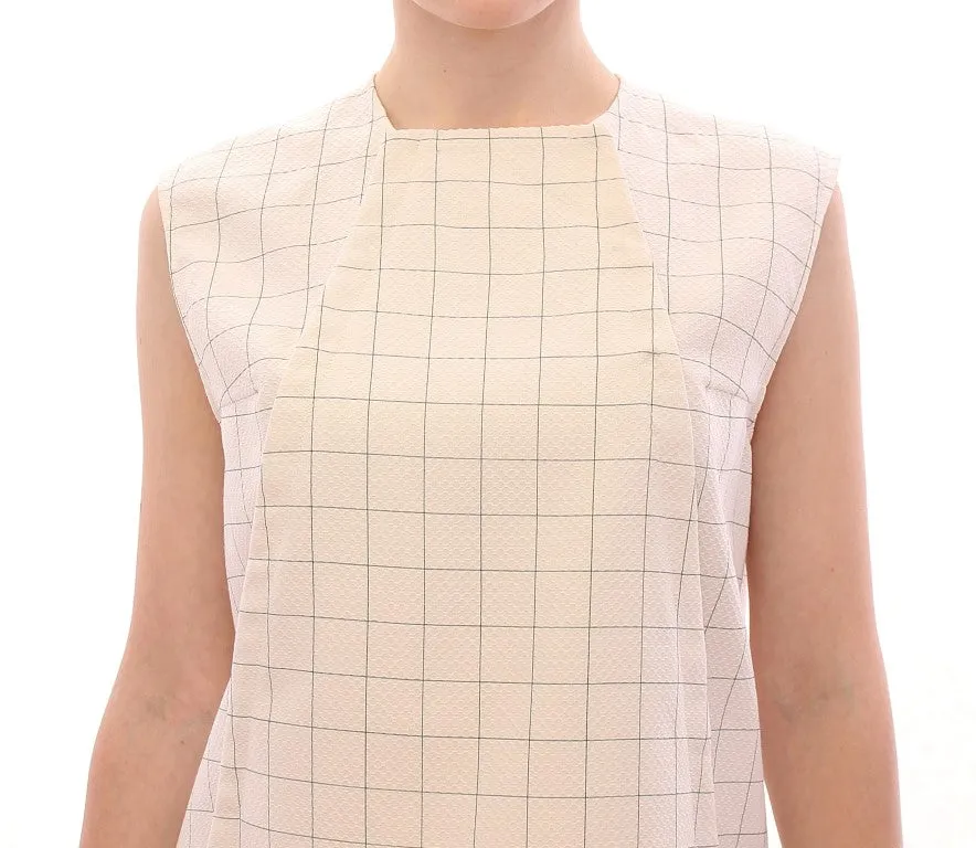 Chic White Sleeveless Cotton Shirt Top sold by Louxly product image thumbnail 4
