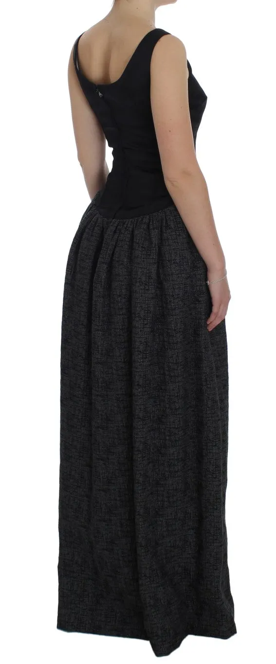 Elegant Black Full-Length Sheath Dress sold by Louxly product image thumbnail 4