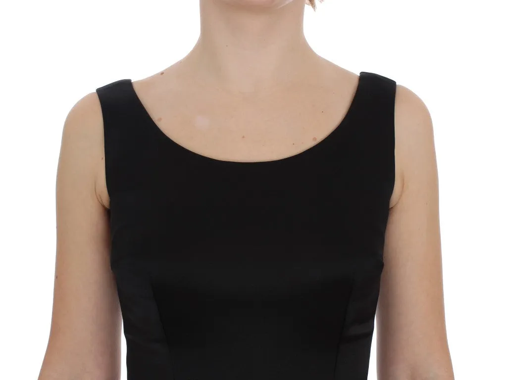 Elegant Black Full-Length Sheath Dress sold by Louxly product image thumbnail 5