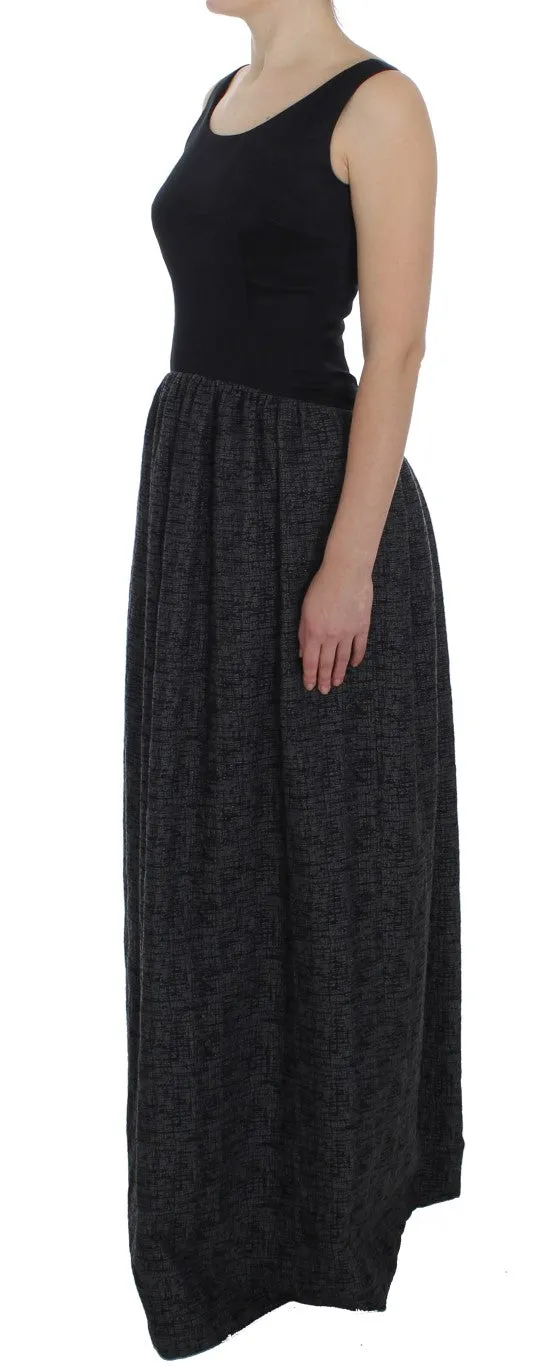 Elegant Black Full-Length Sheath Dress sold by Louxly product image thumbnail 2