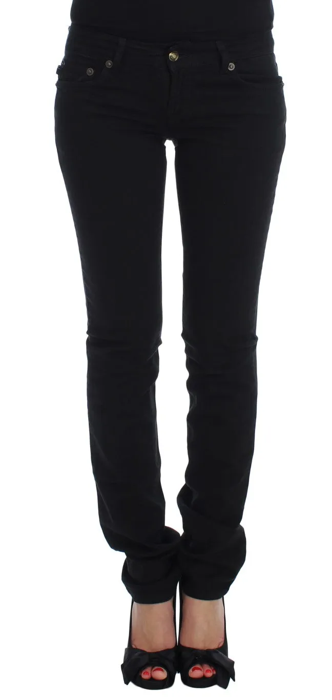 Chic Slim Skinny Black Jeans sold by Louxly