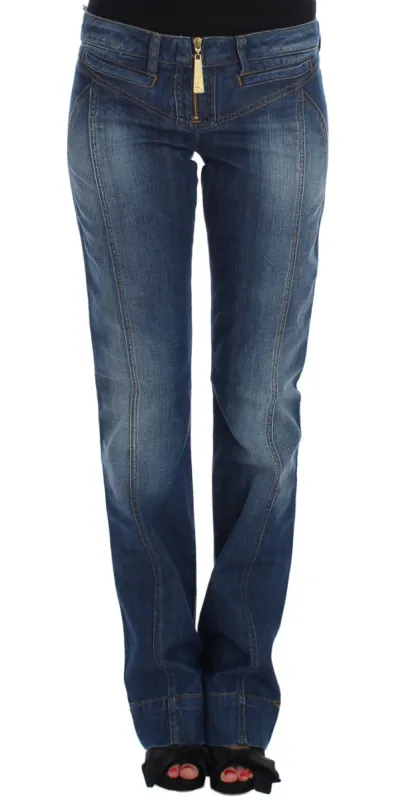 Chic Boot Cut Blue Wash Denim sold by Louxly