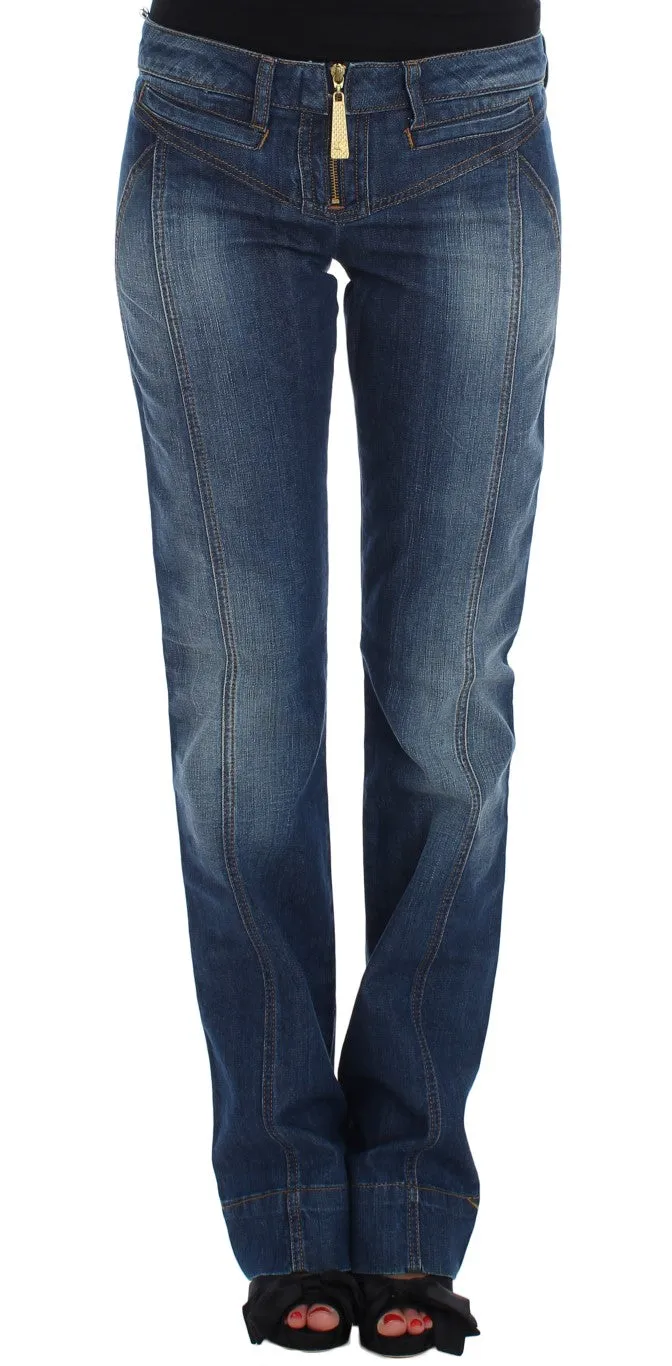 Chic Boot Cut Blue Wash Denim sold by Louxly