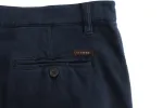Elegant Blue Cotton Stretch Chinos sold by Louxly