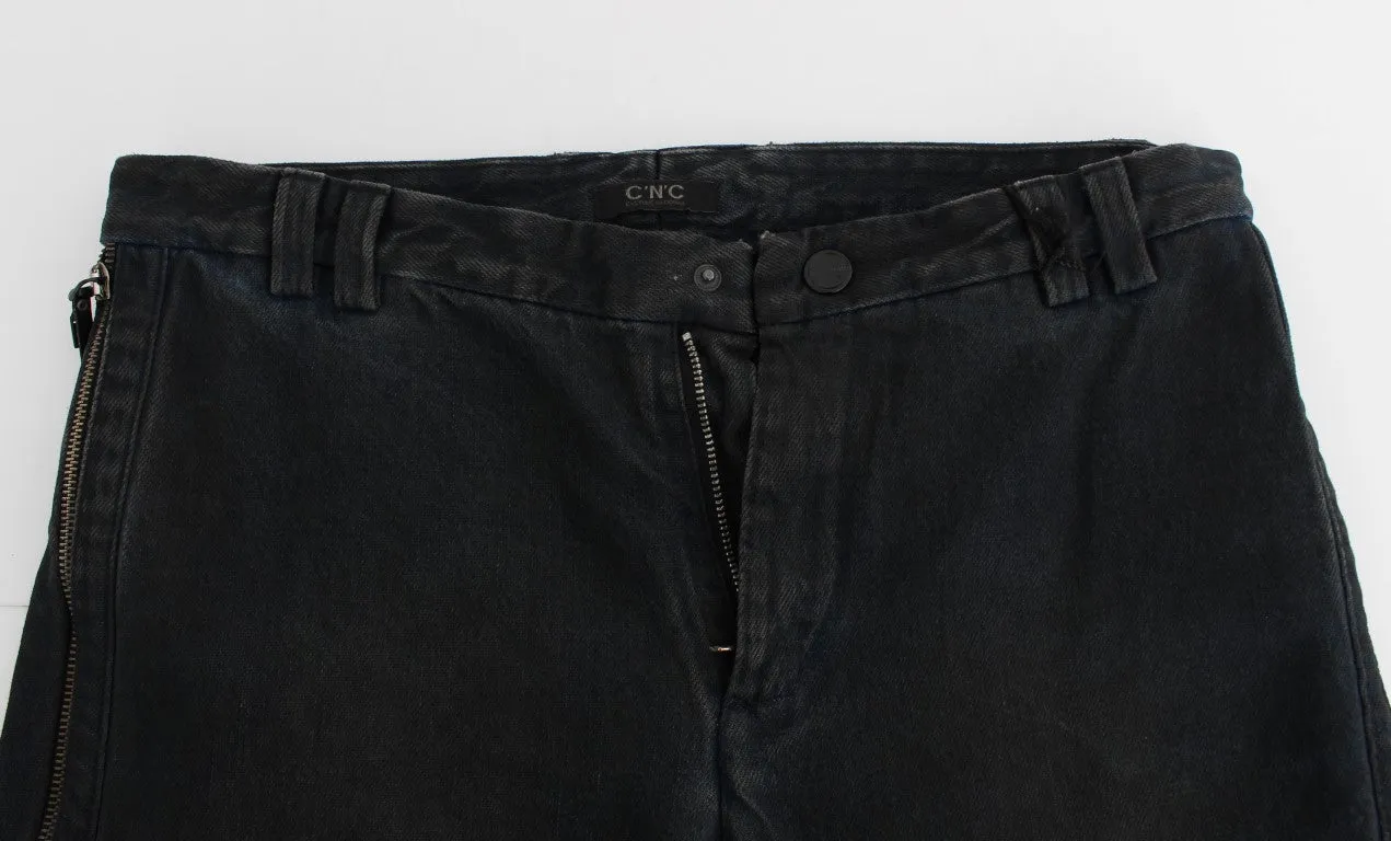 Chic Blue Slim Fit Denim Jeans sold by Louxly product image thumbnail 5