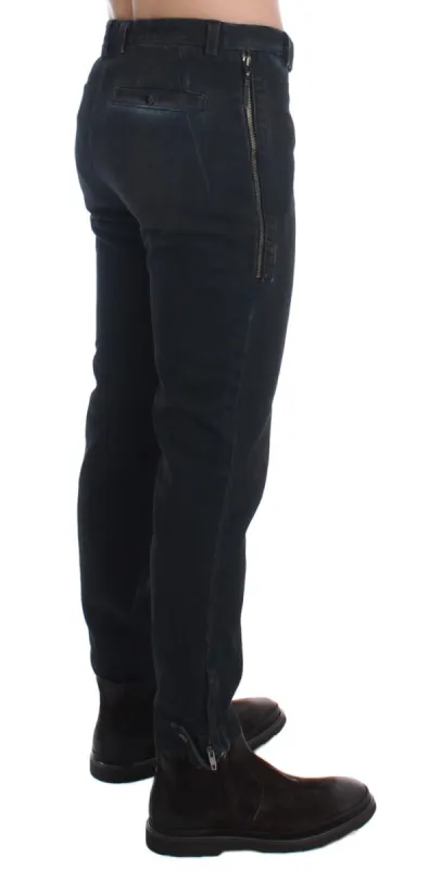 Chic Blue Slim Fit Denim Jeans sold by Louxly