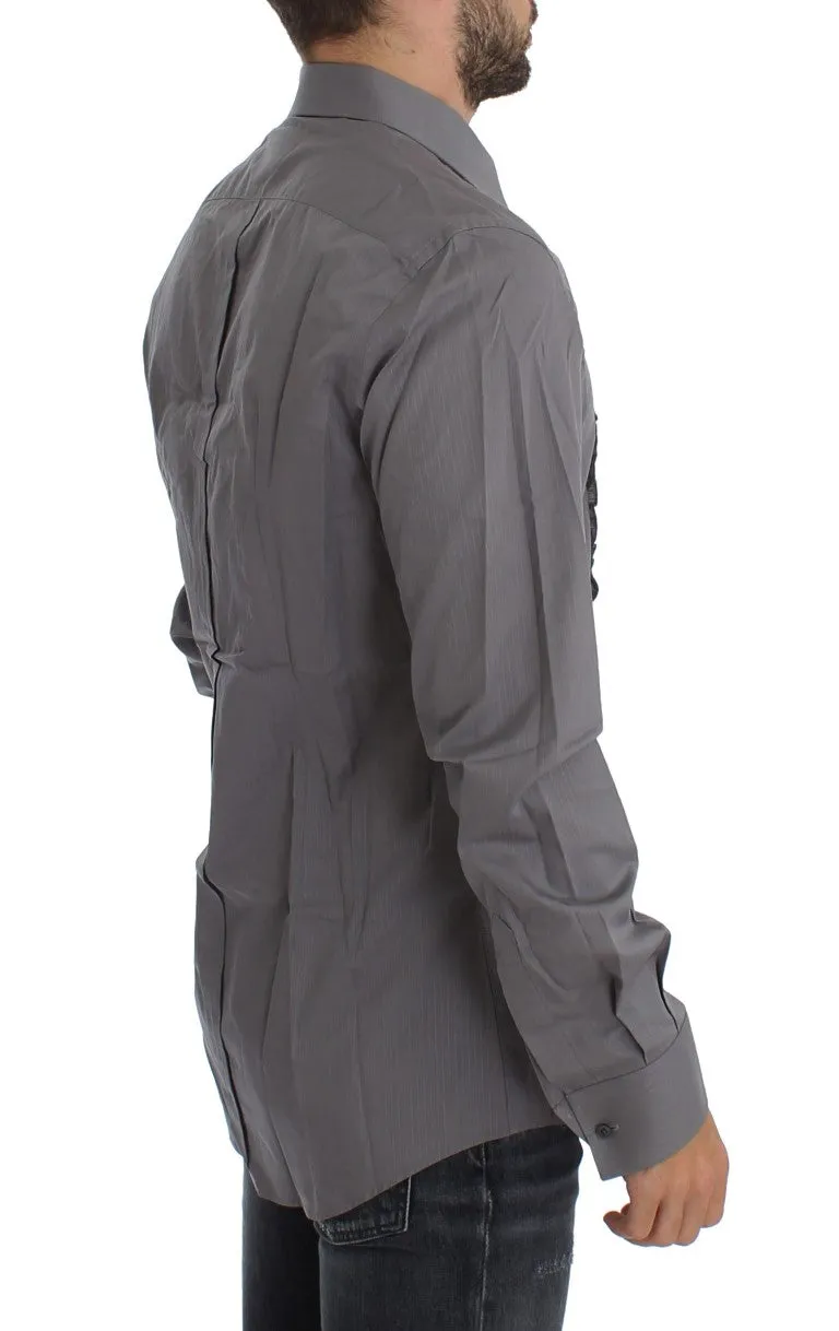 Elegant Slim Fit Cotton Dress Shirt sold by Louxly product image thumbnail 4