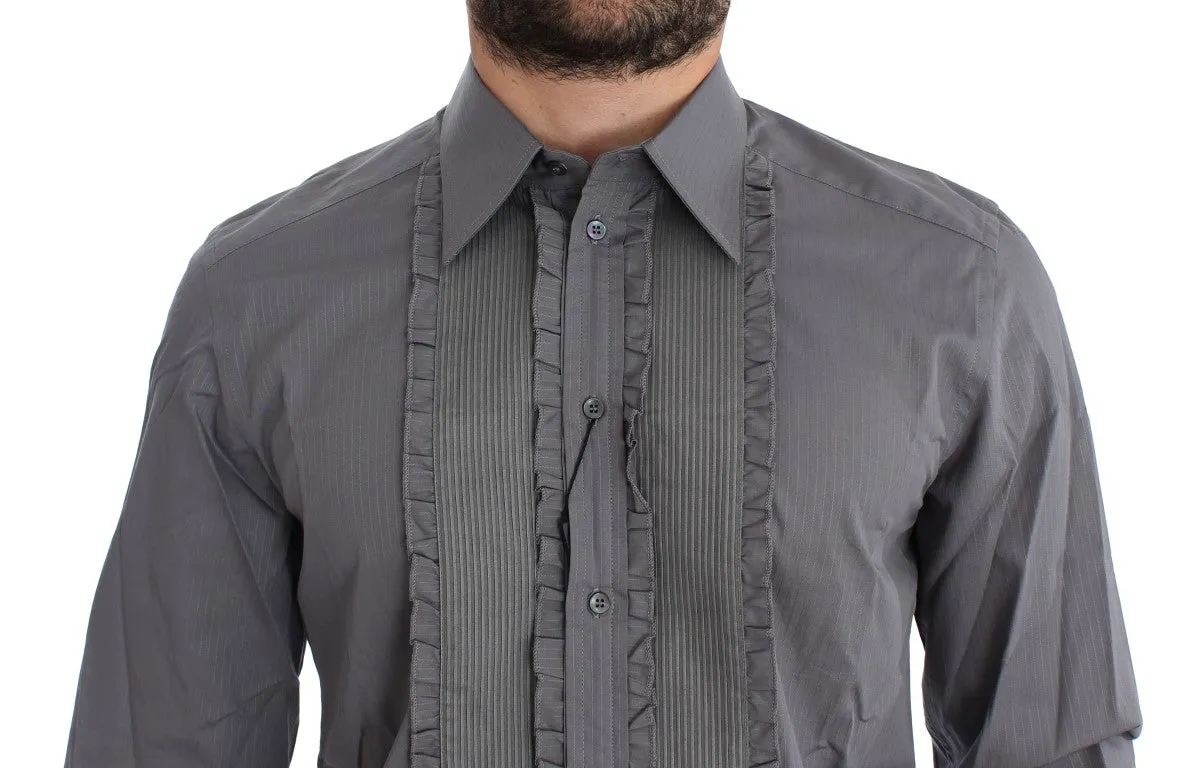 Elegant Slim Fit Cotton Dress Shirt sold by Louxly product image thumbnail 5