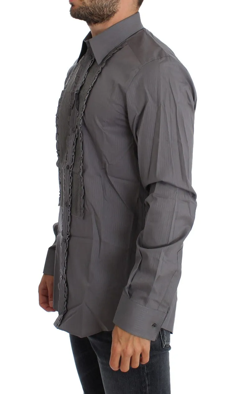 Elegant Slim Fit Cotton Dress Shirt sold by Louxly product image thumbnail 2
