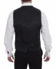 Elegant Gray Striped Wool Dress Vest sold by Louxly