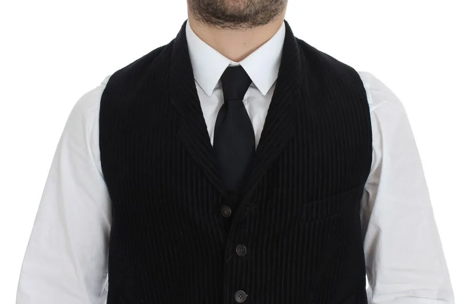Elegant Black Manchester Dress Vest sold by Louxly product image thumbnail 2