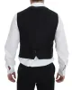 Elegant Gray Wool Blend Dress Vest sold by Louxly