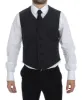 Elegant Gray Wool Blend Dress Vest sold by Louxly