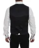Elegant Gray Wool Blend Dress Vest sold by Louxly