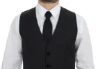 Elegant Gray Wool Dress Vest sold by Louxly