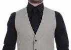 Chic Beige Single Breasted Dress Vest sold by Louxly