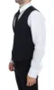 Elegant Blue Wool Dress Vest sold by Louxly