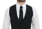 Elegant Blue Wool Dress Vest sold by Louxly