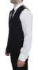 Elegant Gray Striped Wool Dress Vest sold by Louxly