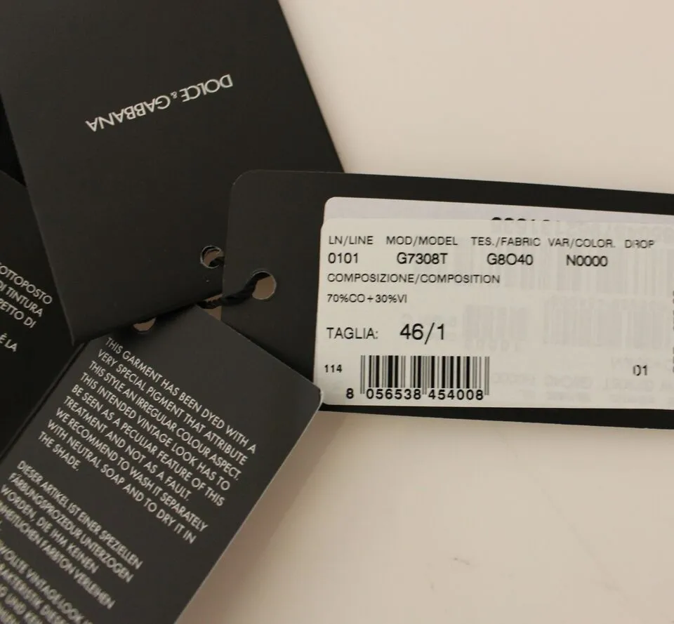 Elegant Black Cotton Blend Dress Vest sold by Louxly product image thumbnail 5