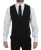 Elegant Black Wool Dress Vest sold by Louxly