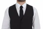 Classic Gray Wool Blend Dress Vest sold by Louxly
