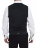 Elegant Blue Cotton Stretch Dress Vest sold by Louxly