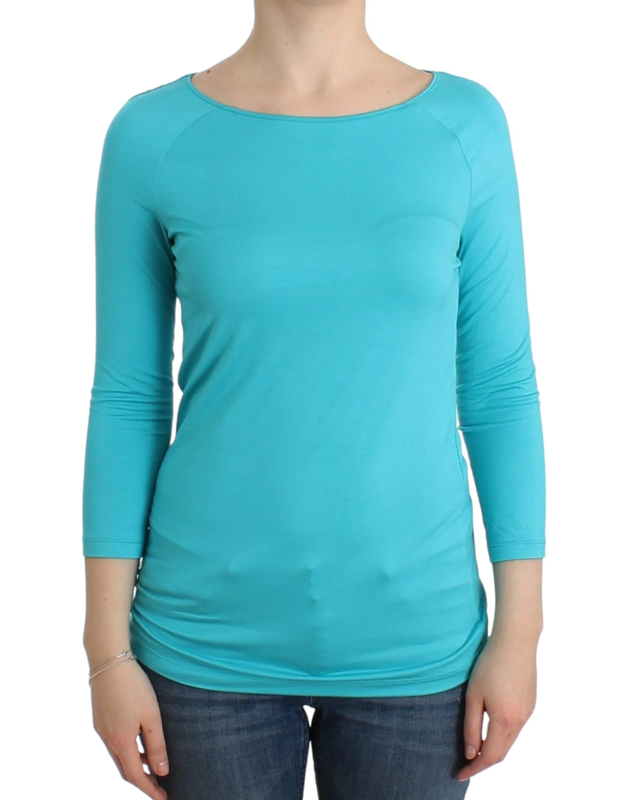 Elegant Blue Modal Blend Top sold by Louxly