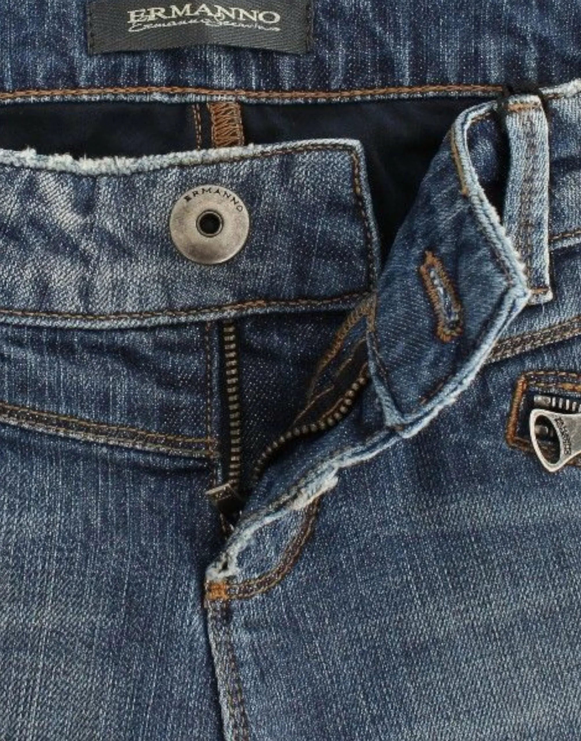 Chic Slim-Fit Blue Denim Jeans sold by Louxly product image thumbnail 5