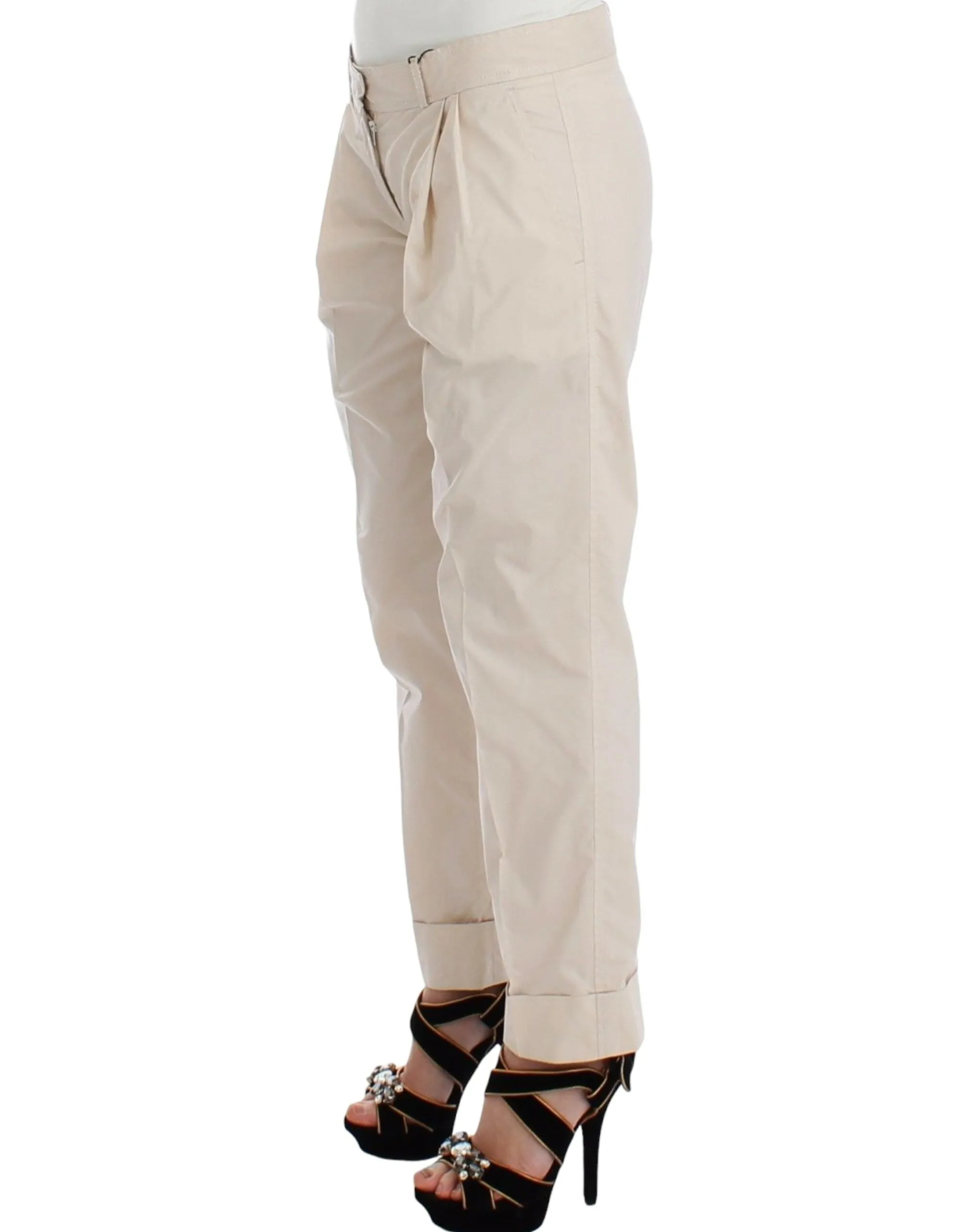 Chic Beige Chino Pants - Elegance Redefined sold by Louxly product image thumbnail 2