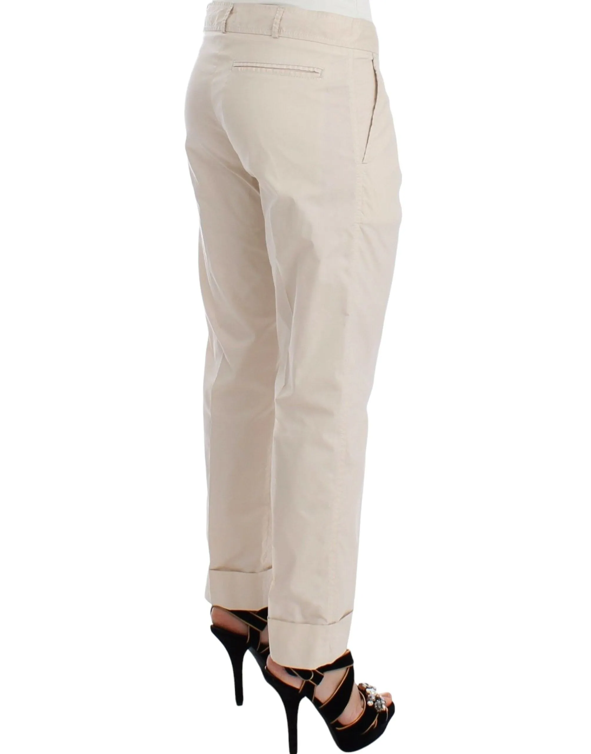 Chic Beige Chino Pants - Elegance Redefined sold by Louxly product image thumbnail 4