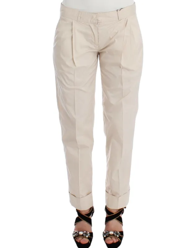Chic Beige Chino Pants - Elegance Redefined made by Ermanno Scervino