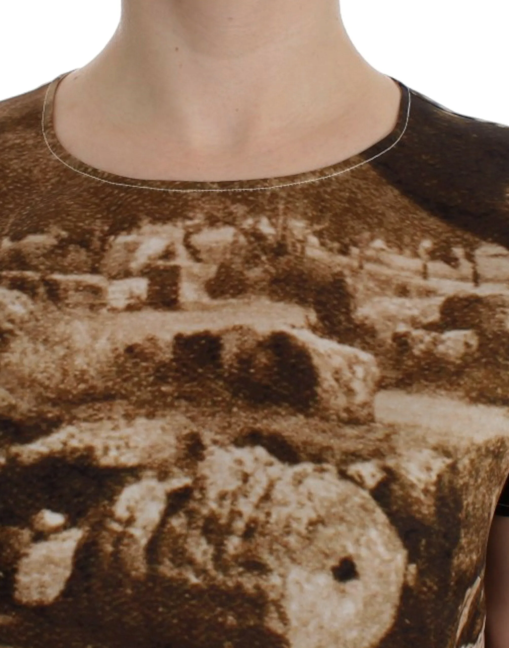 Enchanted Sicily Taormina Print Silk Blouse sold by Louxly product image thumbnail 5