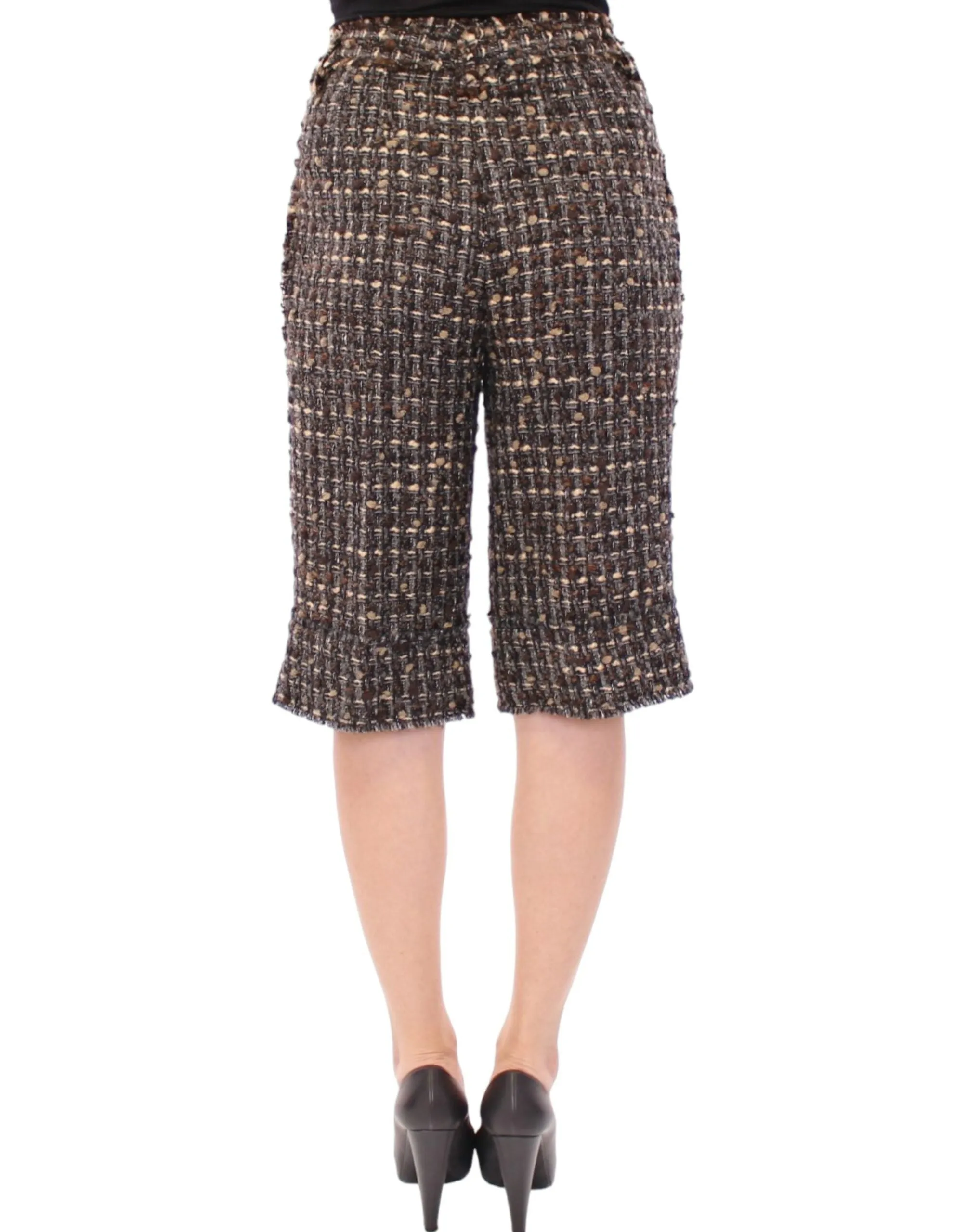 Elegant Multicolor Wool Blend Shorts sold by Louxly product image thumbnail 3