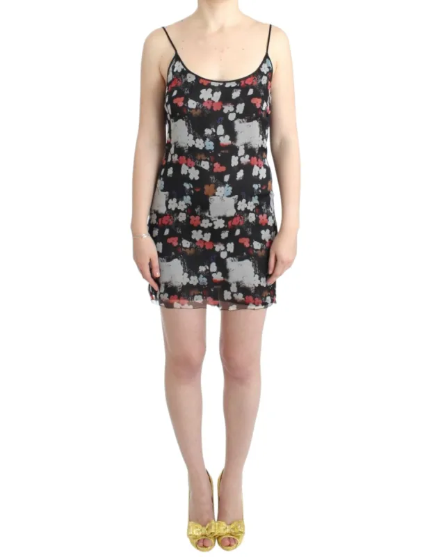 Multicolor Silk Floral Mini Dress sold by Louxly