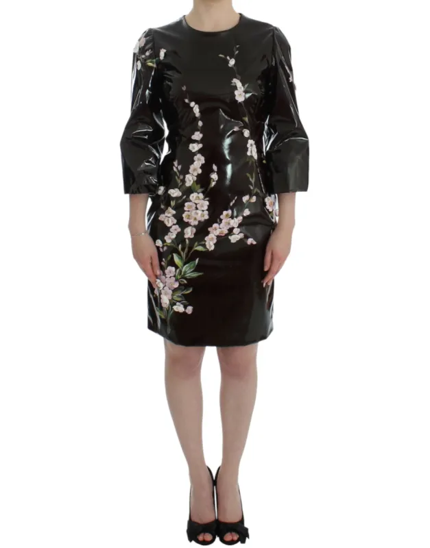 Elegant Floral Sheath Cocktail Dress sold by Louxly