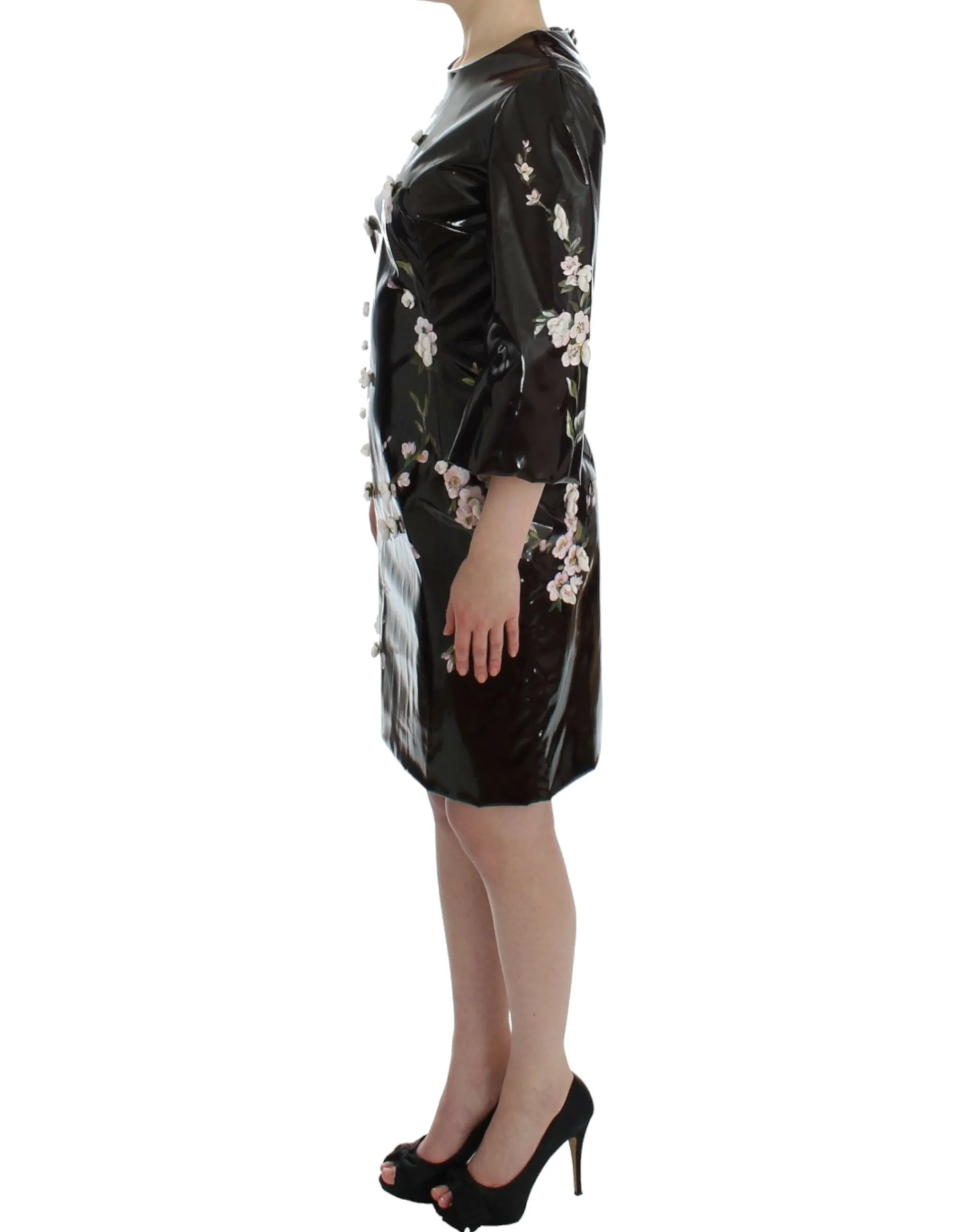 Elegant Floral Sheath Cocktail Dress sold by Louxly product image thumbnail 2
